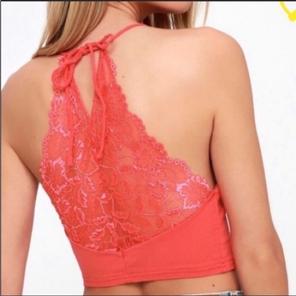 Free People Century Brami in Strawberry Size Large - Picture 2 of 6